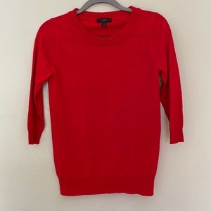 J. Crew Red Crewneck Sweater